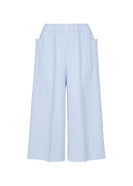FINE KNIT PLEATS COLOR 1、ウィメンズ_パンツ、ブルー