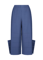 FINE KNIT PLEATS BOTTOM 1、ウィメンズ_パンツ、ブルー