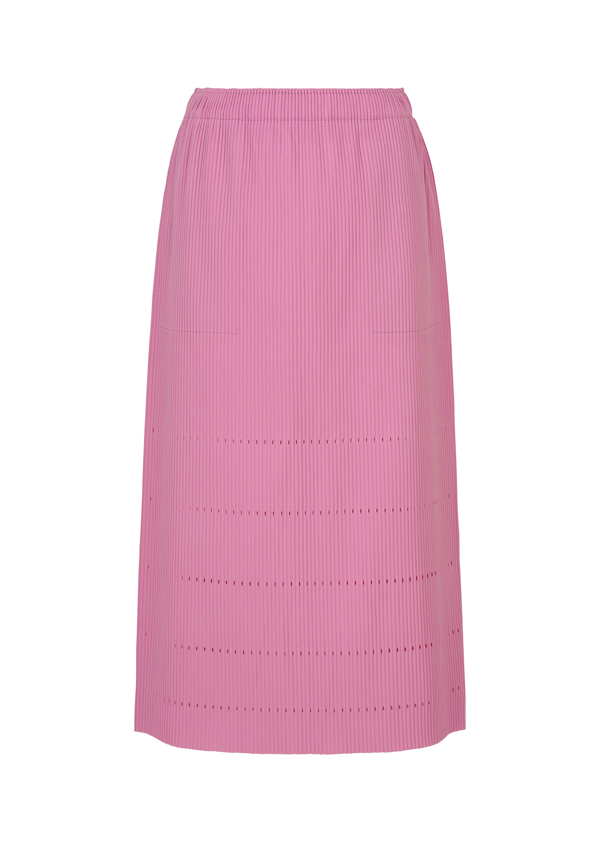 FINE KNIT PLEATS BOTTOM 1、ウィメンズ_スカート、ピンク