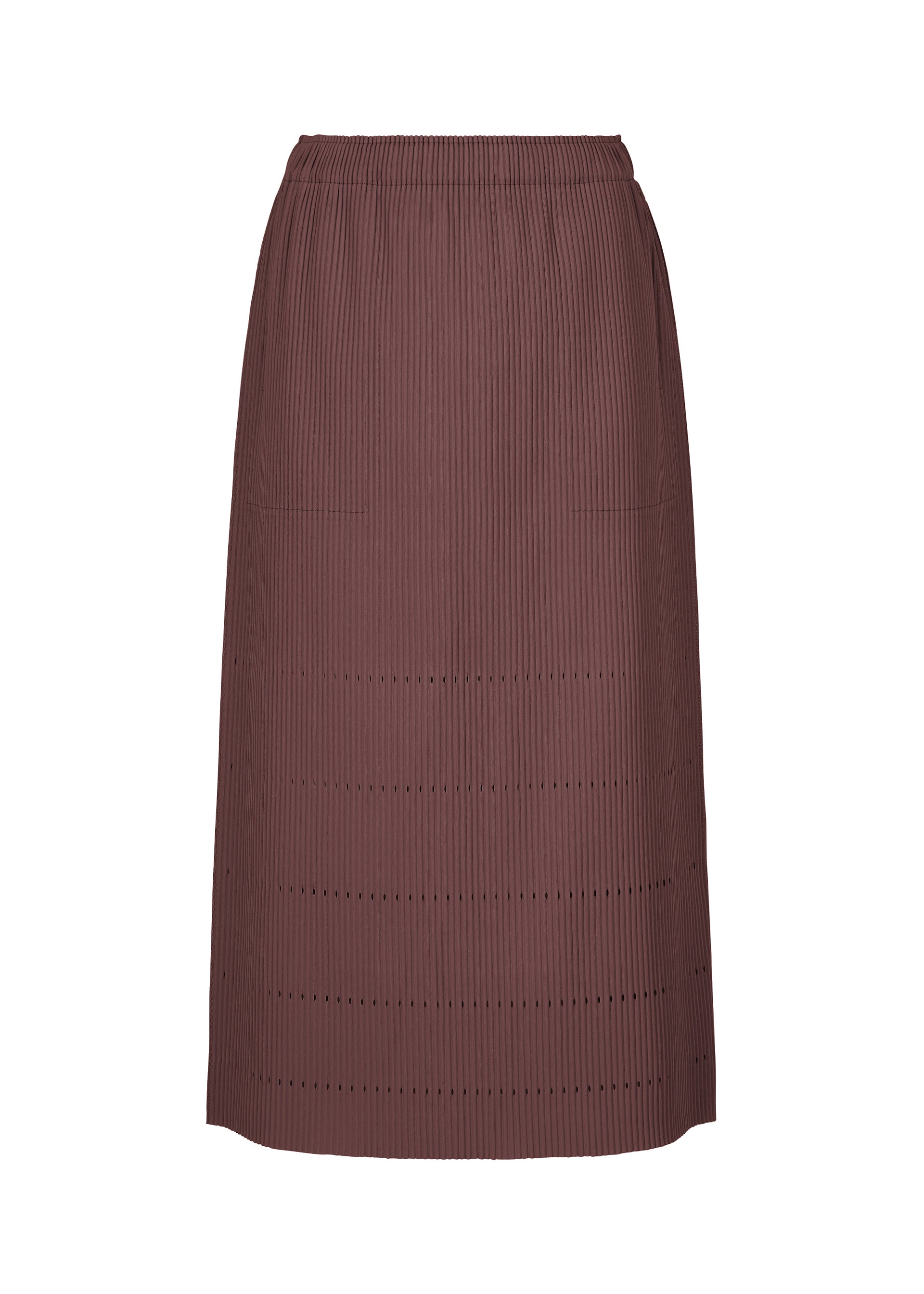 FINE KNIT PLEATS BOTTOM 1、ウィメンズ_スカート、パープル