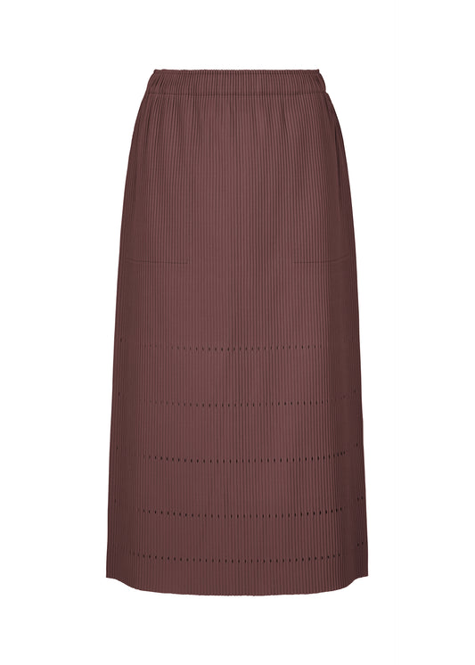 FINE KNIT PLEATS BOTTOM 1、ウィメンズ_スカート、パープル
