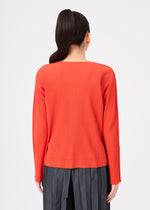 FINE KNIT PLEATS COLOR 2、ウィメンズ_トップス_トップ、着用画像2