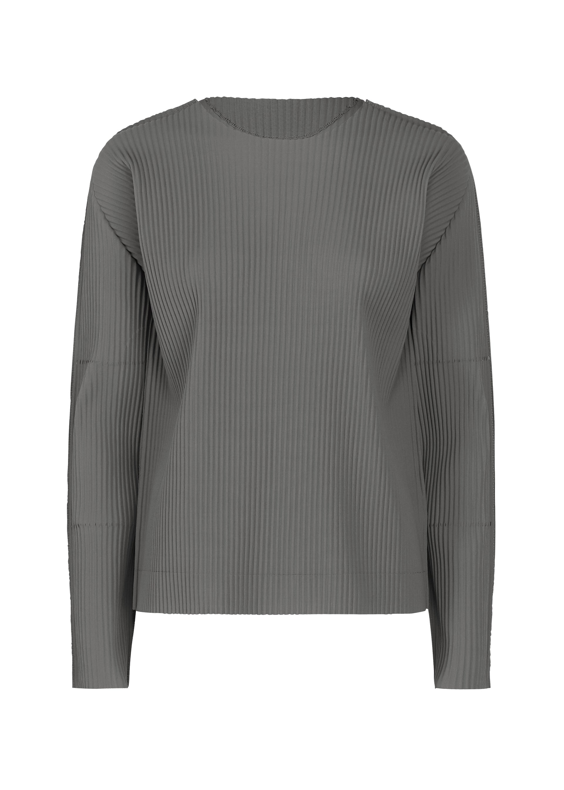 FINE KNIT PLEATS COLOR 2、ウィメンズ_トップス_トップ、グレー