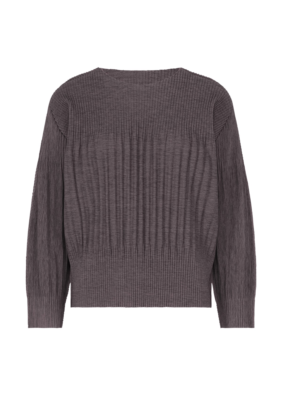 MIX FINE KNIT PLEATS、ウィメンズ_トップス_トップ、ブラック