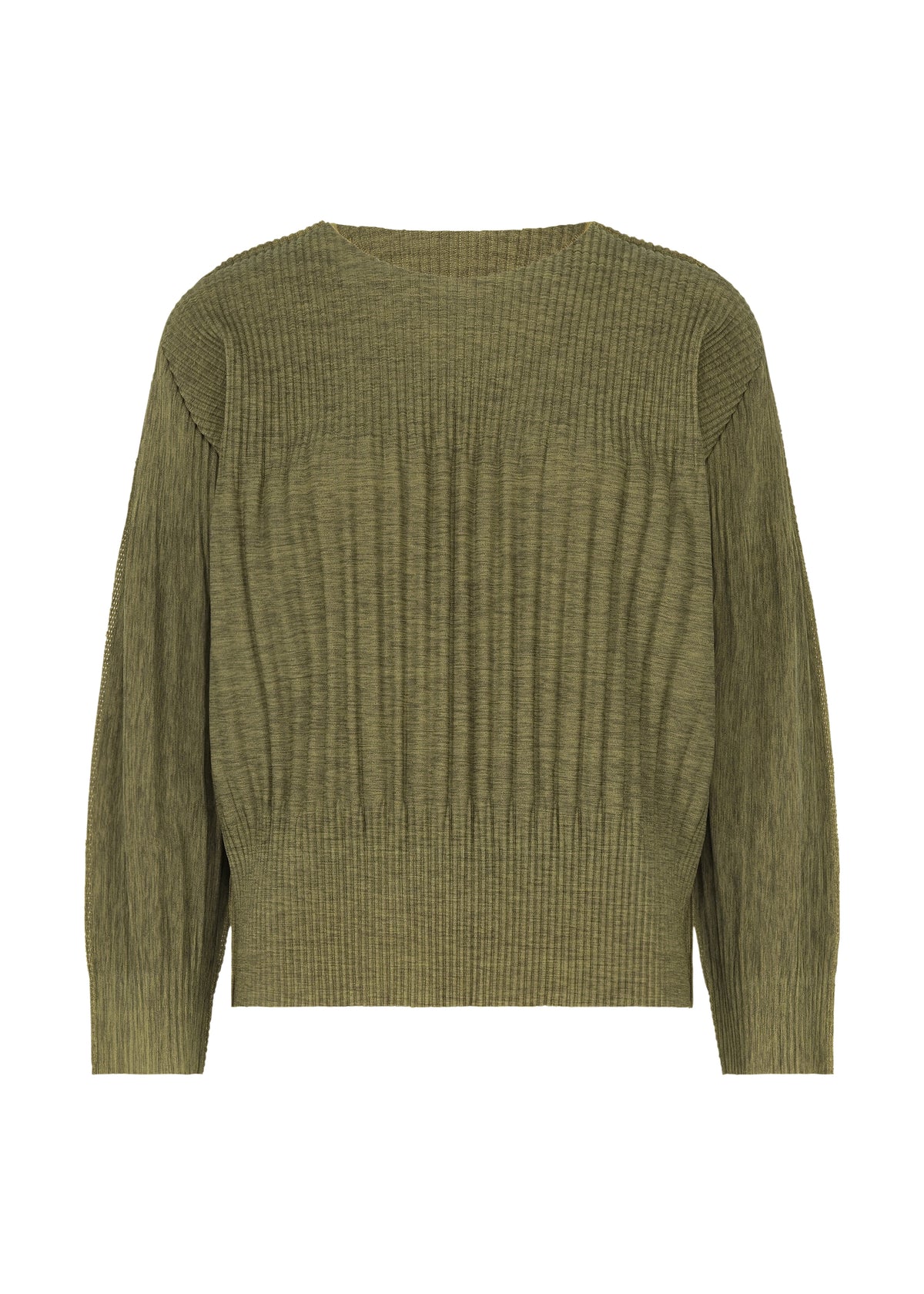 MIX FINE KNIT PLEATS、ウィメンズ_トップス_トップ、イエロー