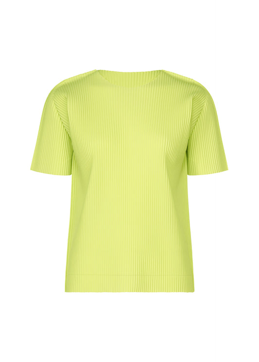 FINE KNIT PLEATS COLOR 1、ウィメンズ_トップス_トップ、イエロー