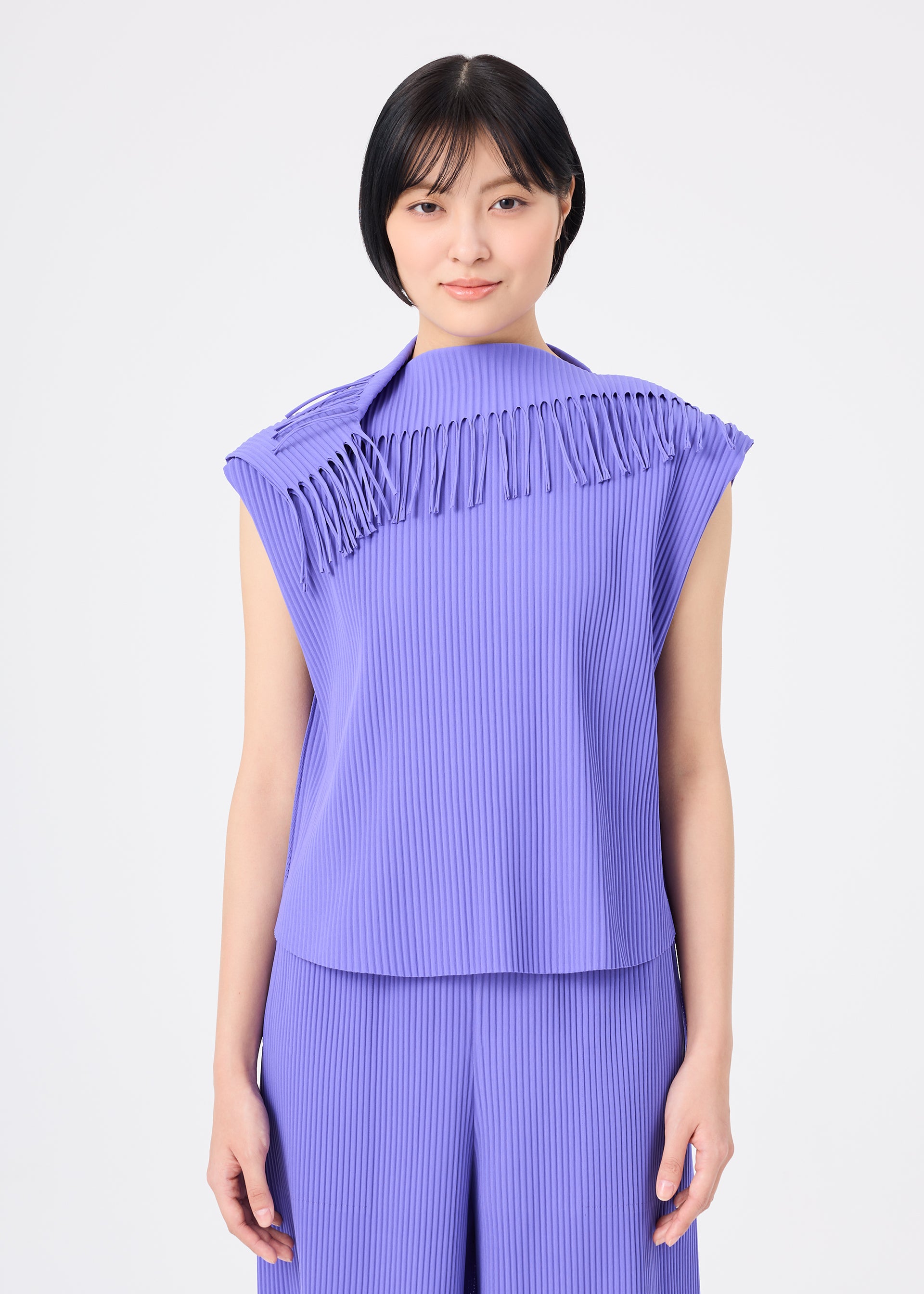 LEAF PLEATS、ウィメンズ_トップス_トップ、着用画像1