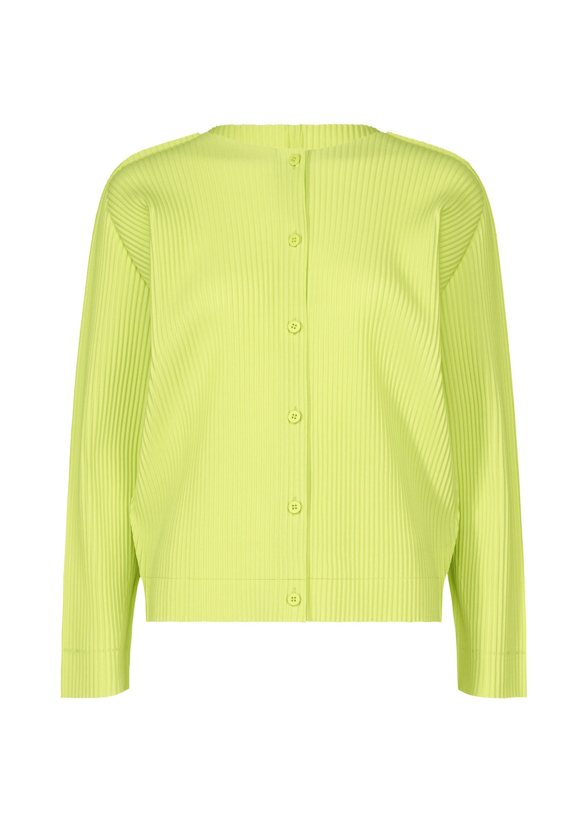 FINE KNIT PLEATS COLOR 1、ウィメンズ_トップス_カーディガン、イエロー
