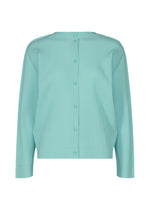 FINE KNIT PLEATS COLOR 1、ウィメンズ_トップス_カーディガン、ブルー