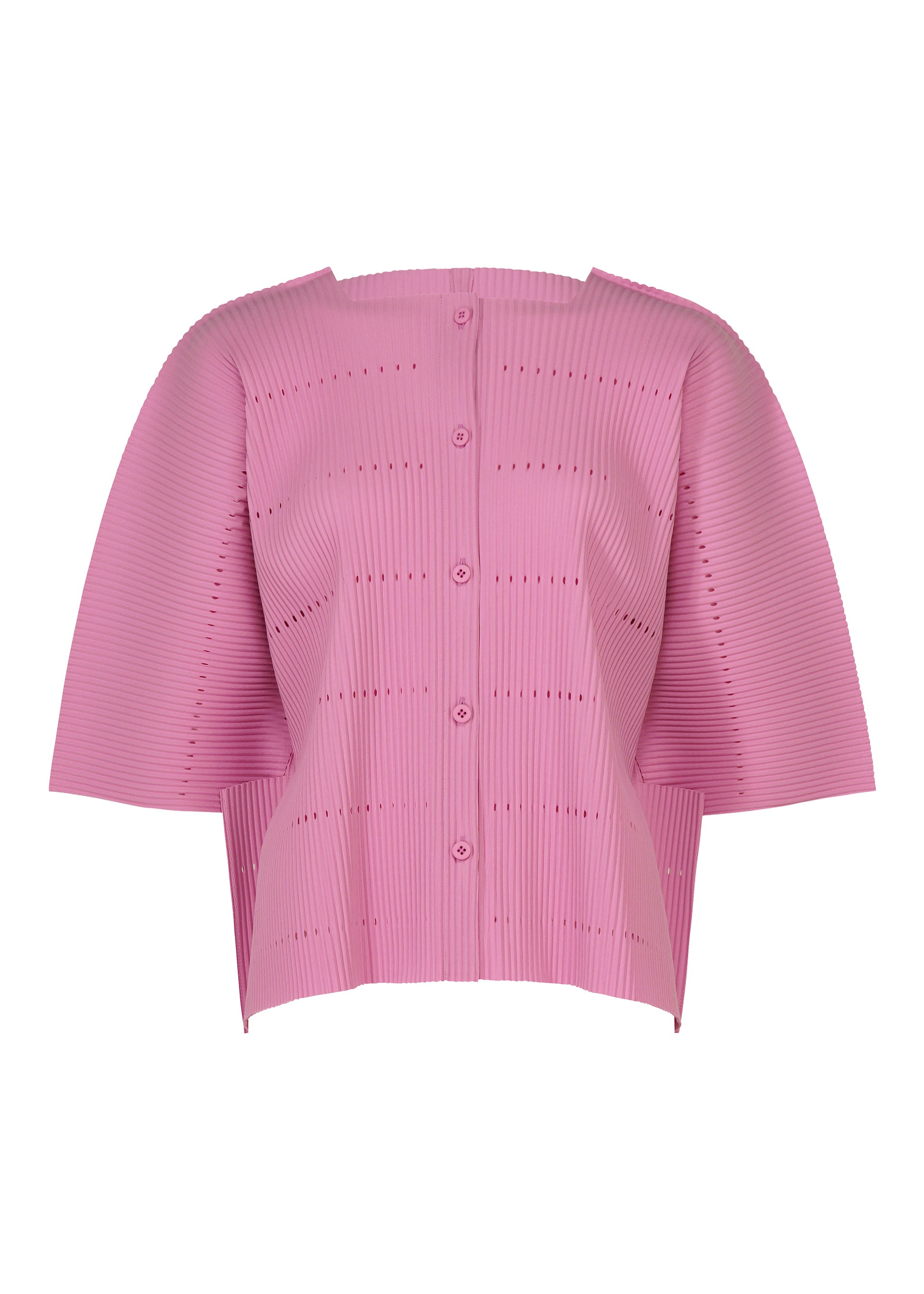 TOWER PLEATS、ウィメンズ_トップス_カーディガン、ピンク