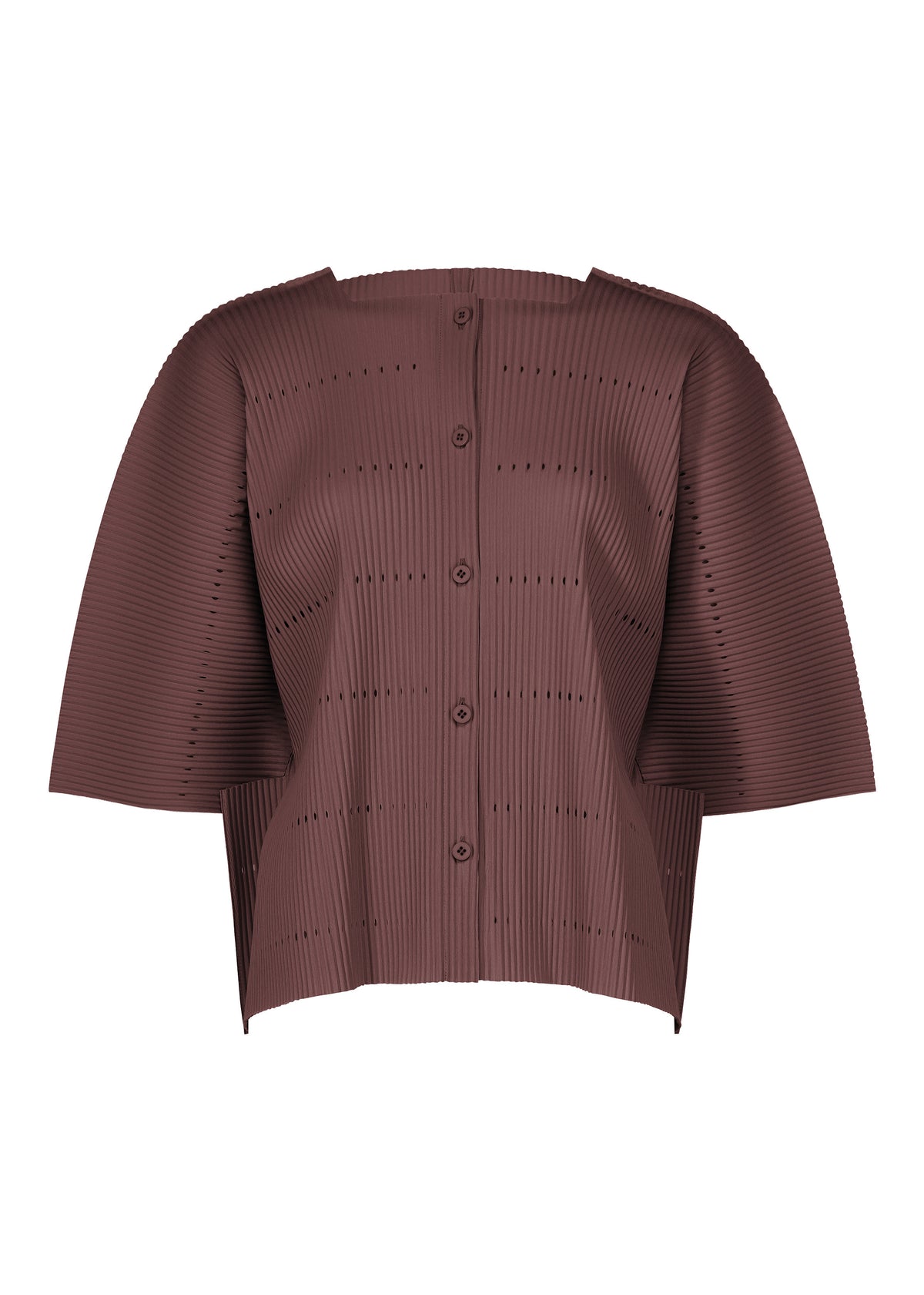 TOWER PLEATS、ウィメンズ_トップス_カーディガン、パープル