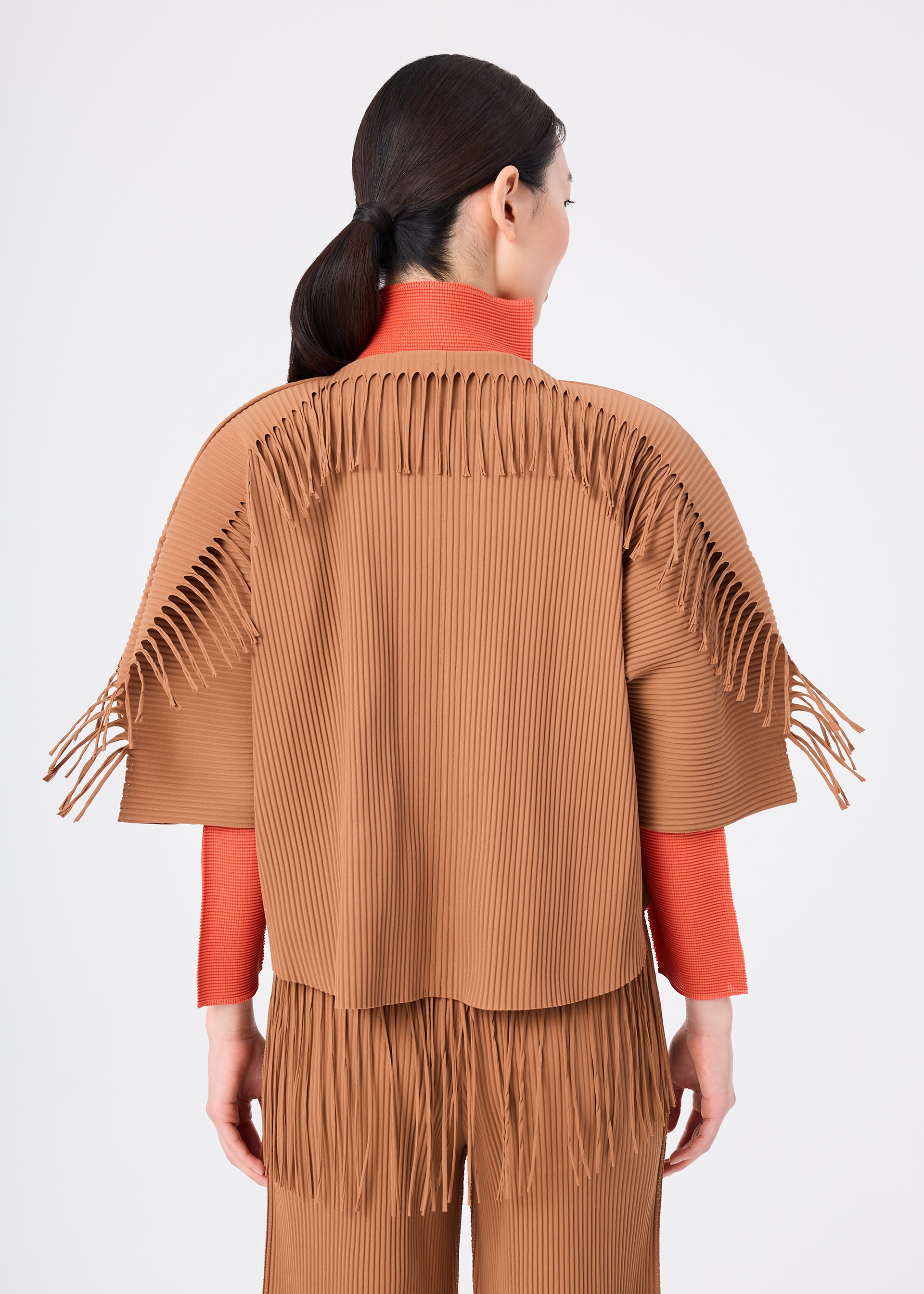 LEAF PLEATS、ウィメンズ_トップス_カーディガン、着用画像2