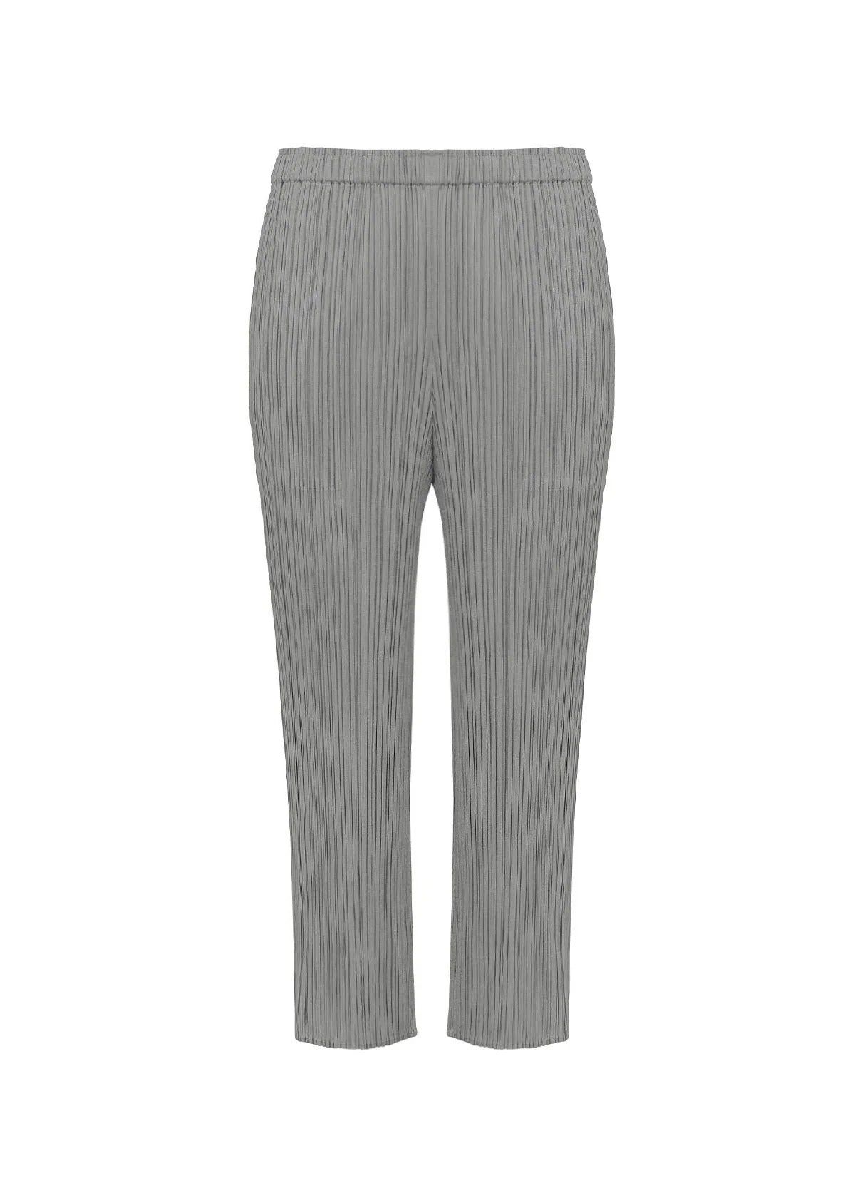 プリーツプリーズ BASICS ライトグレー パンツ BASICS – isseymiyake.com