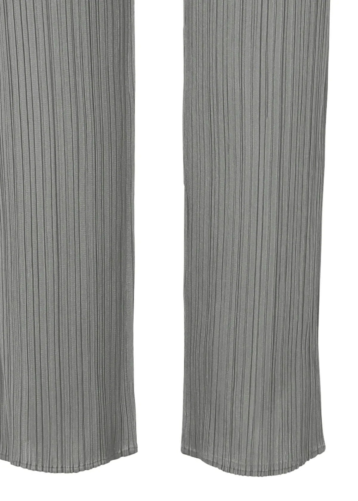 プリーツプリーズ2025年ベーシックプリーツパンツ グレー BASICS – isseymiyake.com