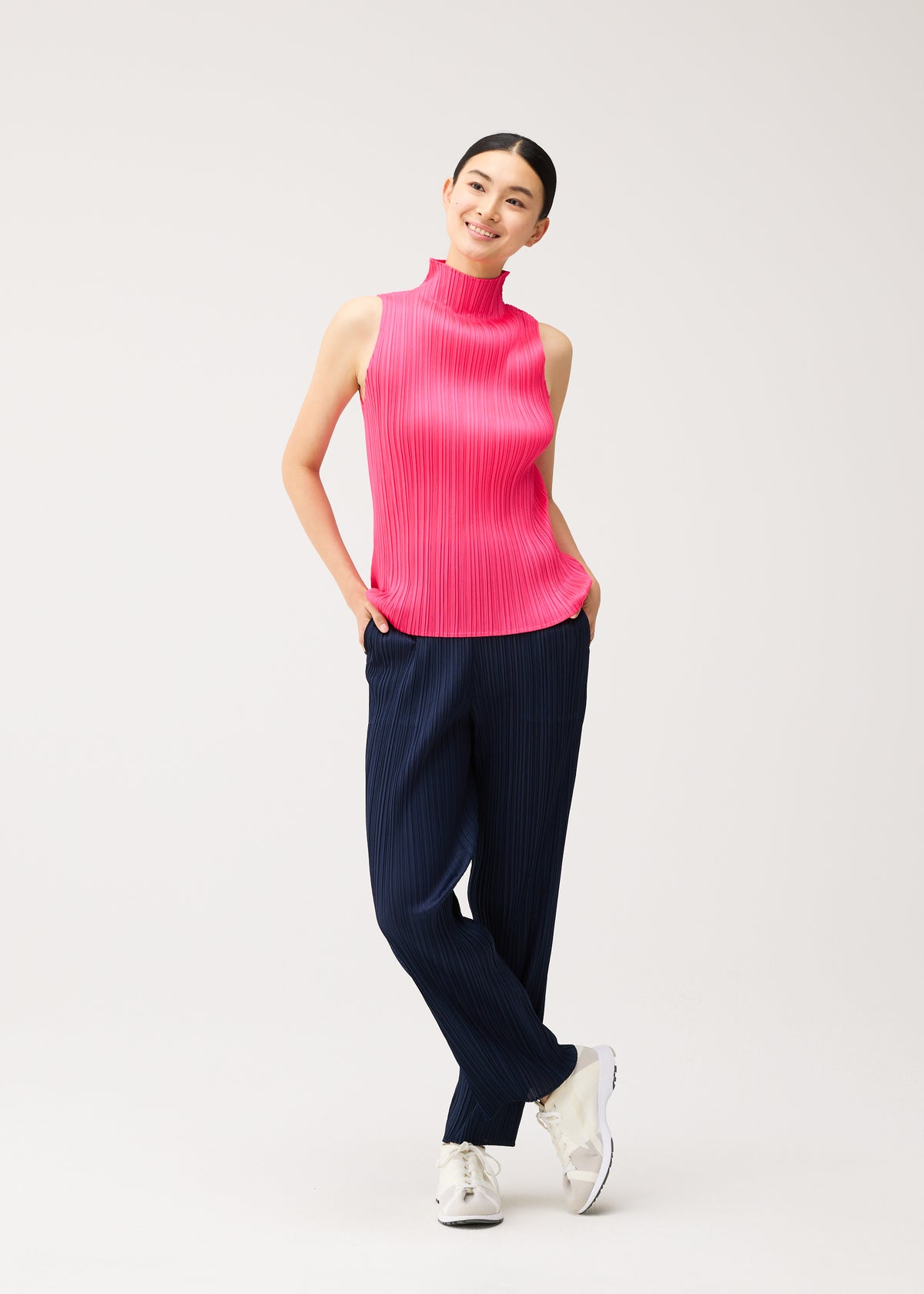 NEW COLORFUL BASICS 5、ウィメンズ_トップス_シャツ、着用画像4