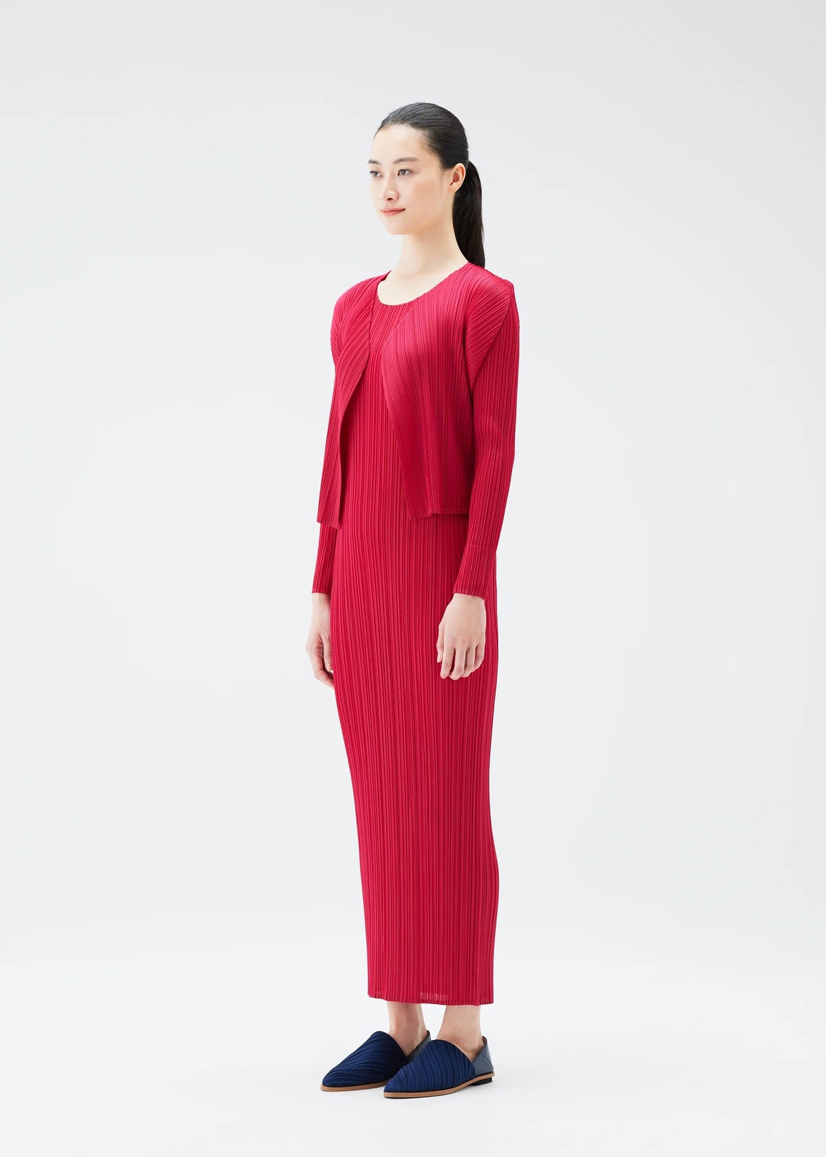 NEW COLORFUL BASICS 4、ウィメンズ_トップス_カーディガン、着用画像2