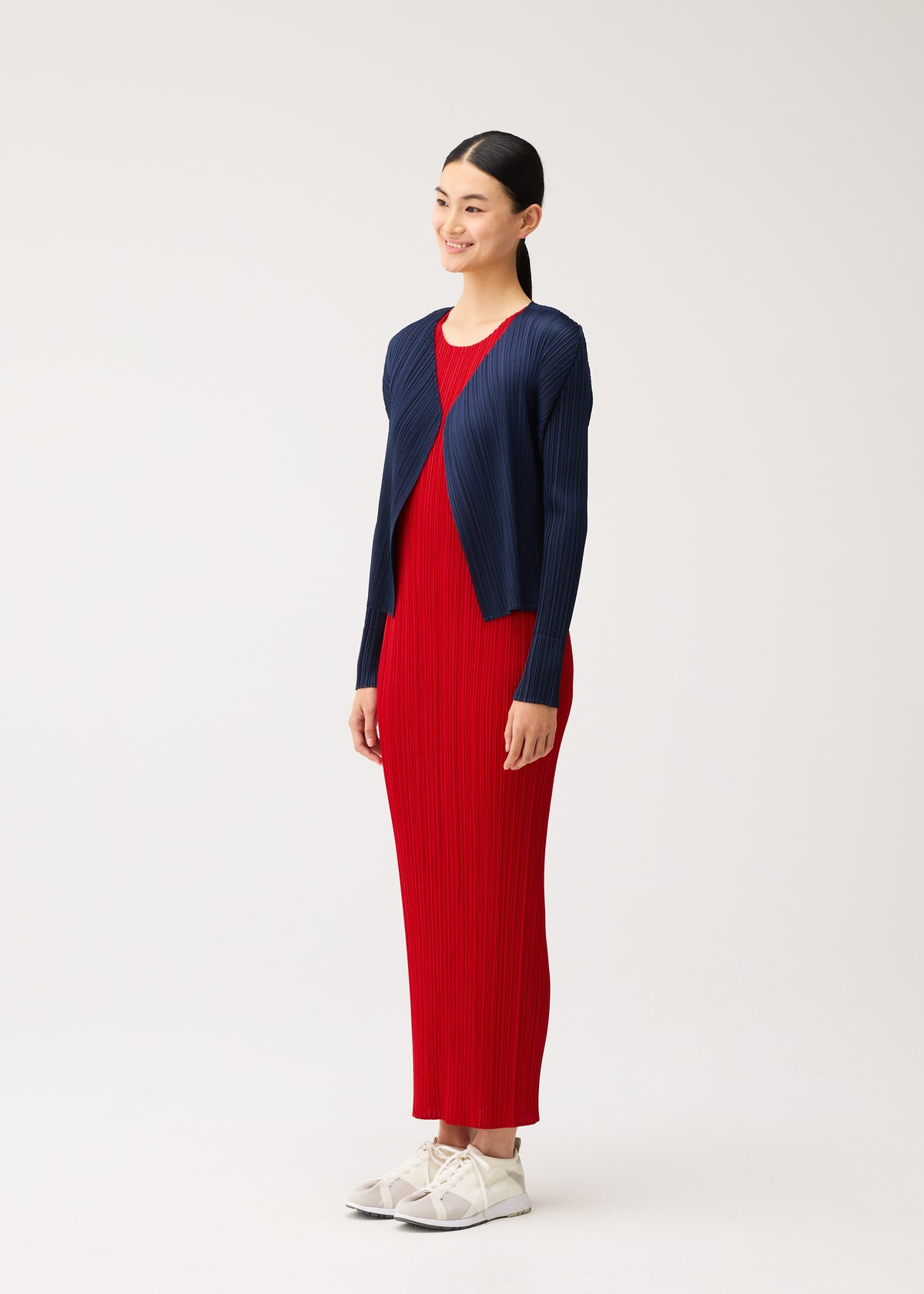NEW COLORFUL BASICS 5、ウィメンズ_トップス_カーディガン、着用画像2