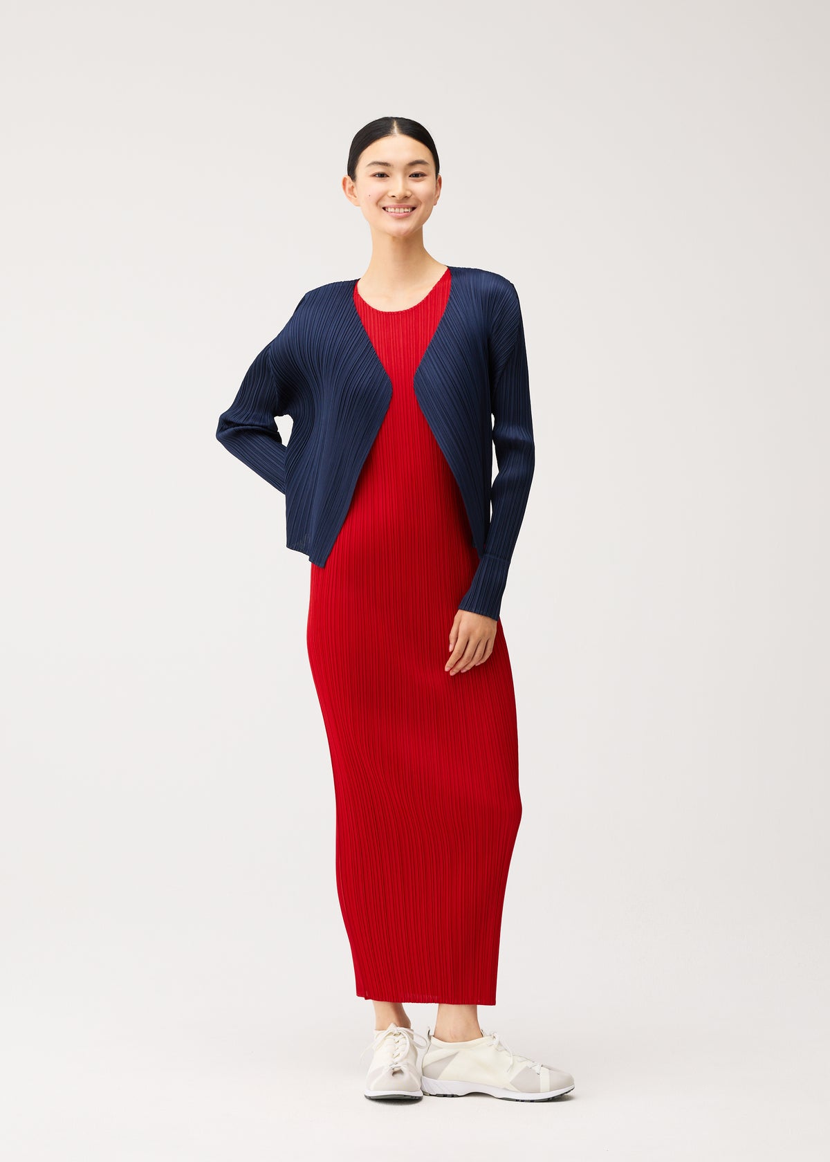 NEW COLORFUL BASICS 5、ウィメンズ_トップス_カーディガン、着用画像4