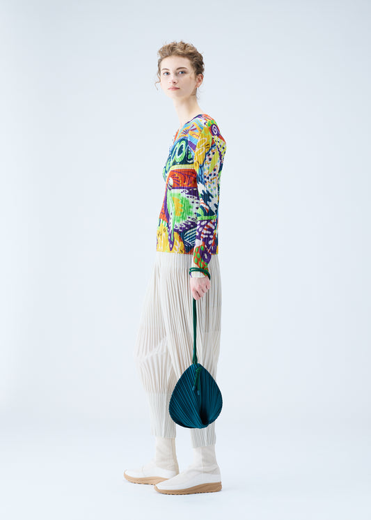 LEAF PLEATS BAG、バッグ&財布_ハンドバッグ、着用画像1