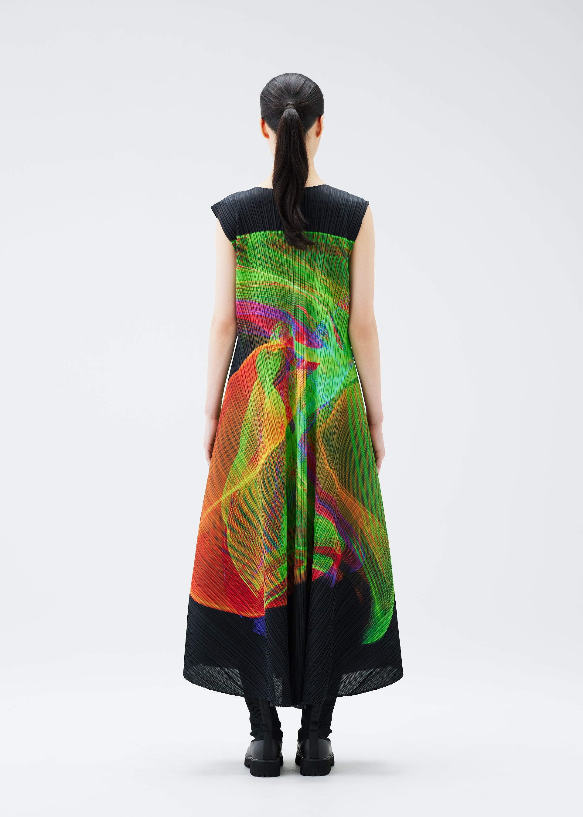 PLEATS PLEASE ISSEY MIYAKE◇ワンピース/3/ポリエステル/BLU 