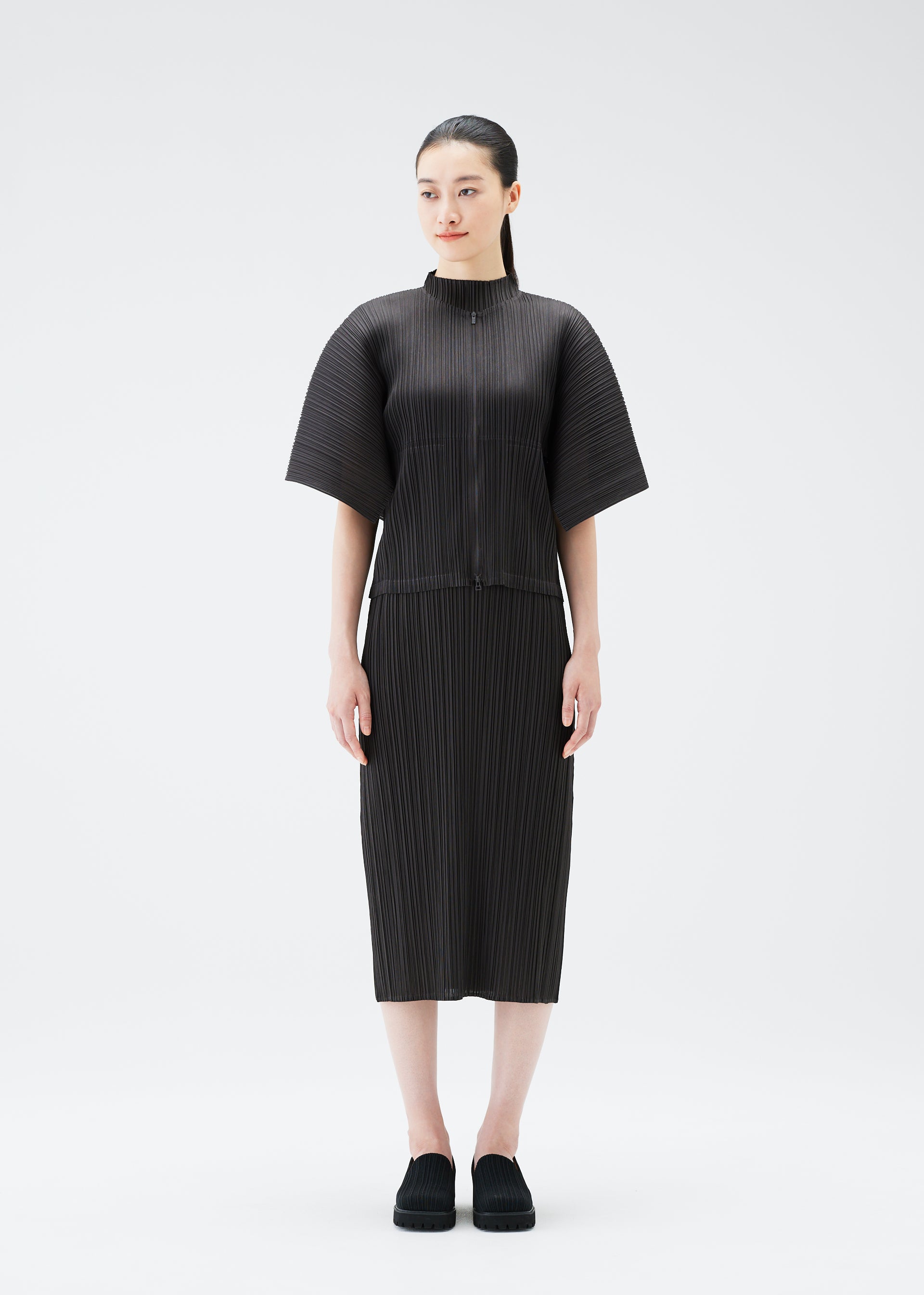 PLEATS PLEASE プリーツプリーズ プリーツ ロングパンツ サイズ3 PLAIN CLOTHING - 極美品 プリーツプリーズ イッセイミヤケ
