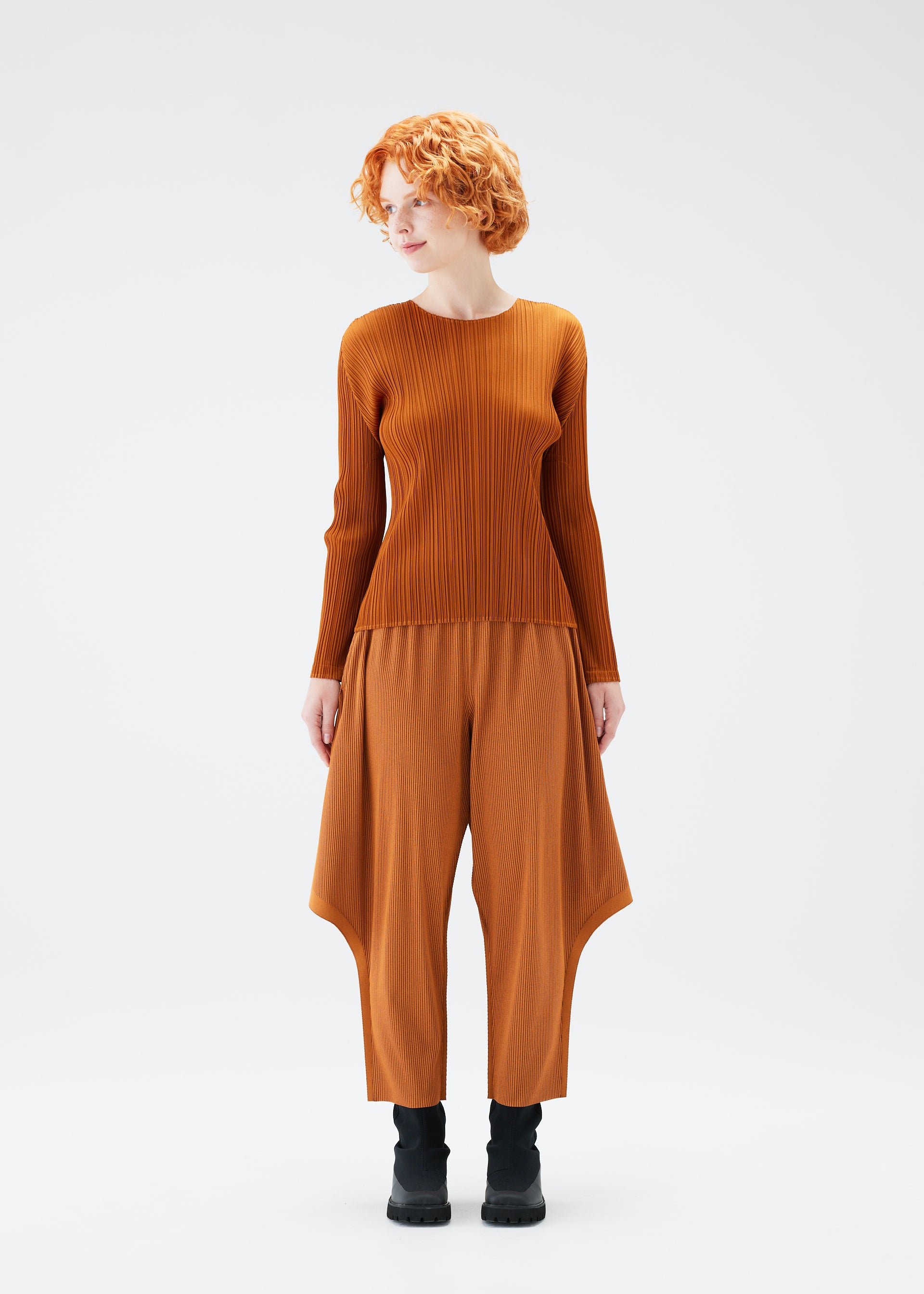 ISSEYMIYAKE リバーシブル チュニックトップス（リバーシブル】リネン 
