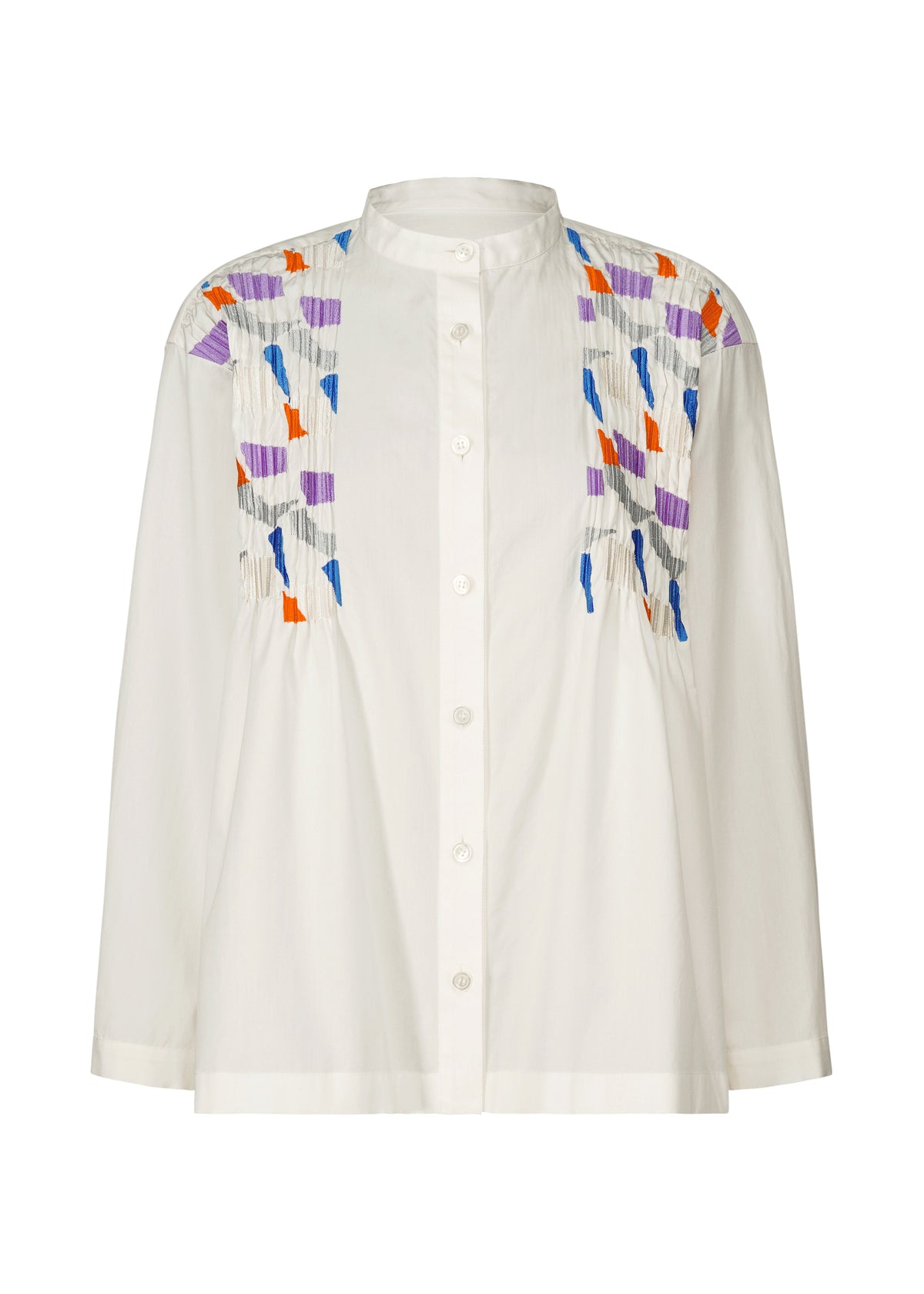 GRAINY SHIRT、ウィメンズ_トップス_シャツ、ホワイト