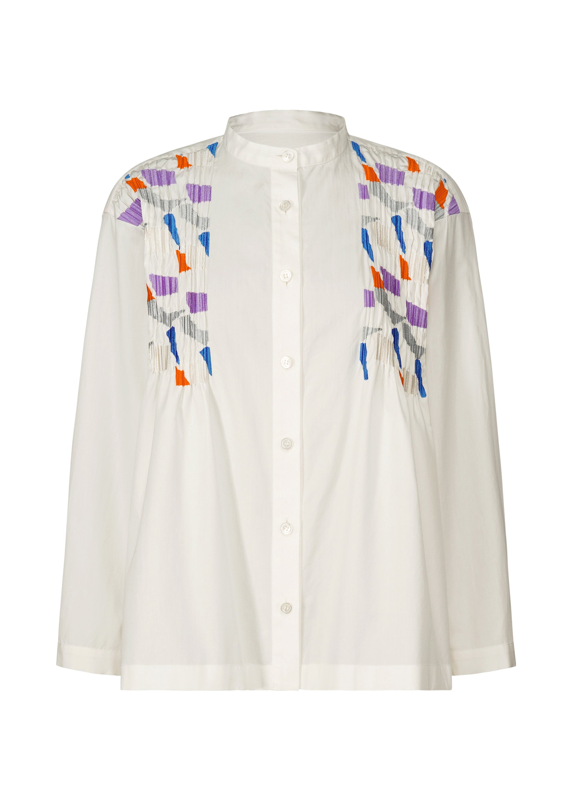 GRAINY SHIRT、ウィメンズ_トップス_シャツ、ホワイト