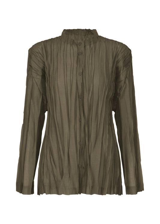 SHEER TWIST、ウィメンズ_トップス_カーディガン、ブラウン