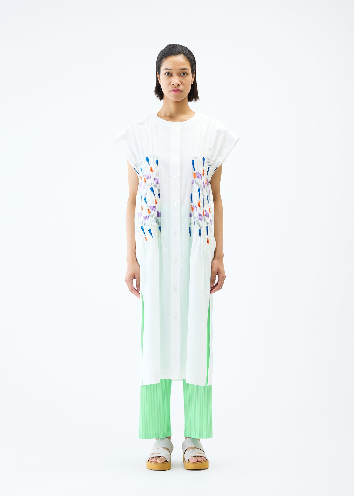 GRAINY SHIRT、ウィメンズ_トップス_シャツ、着用画像1