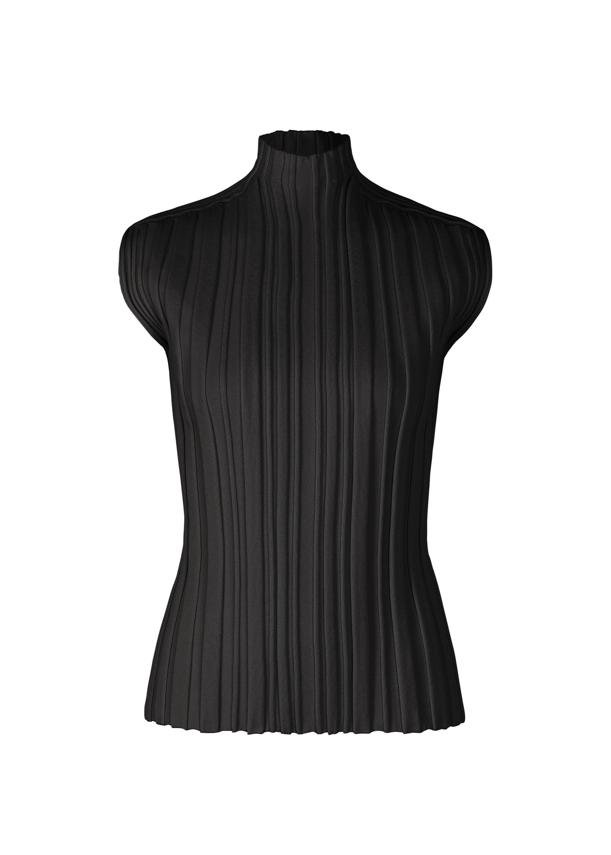 RIB KNIT、ウィメンズ_ニット、ブラック