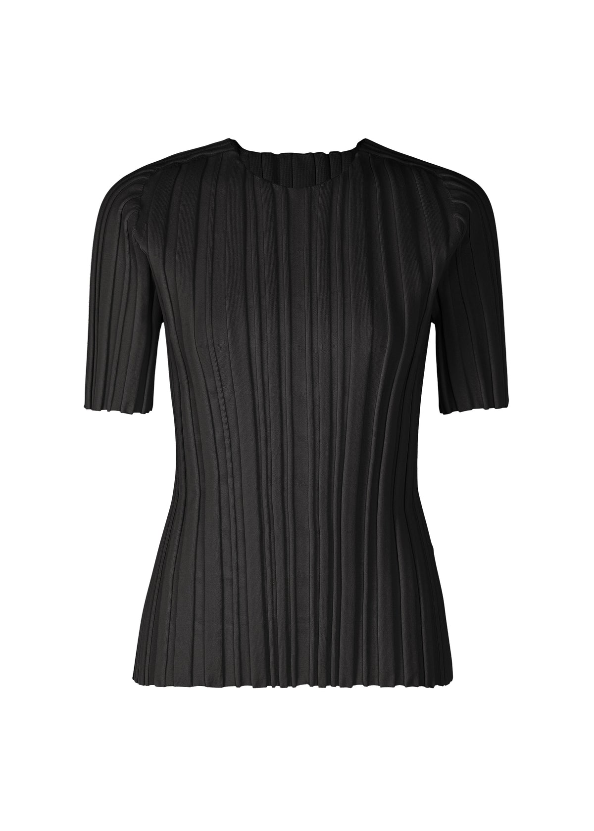 RIB KNIT、ウィメンズ_ニット、ブラック