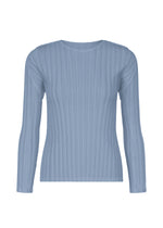 RIB PLEATS DECEMBER、ウィメンズ_トップス_トップ、ブルー