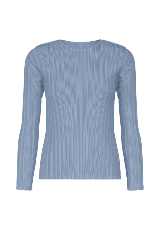 RIB PLEATS DECEMBER、ウィメンズ_トップス_トップ、ブルー