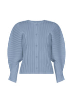 RIB PLEATS DECEMBER、ウィメンズ_トップス_カーディガン、ブルー