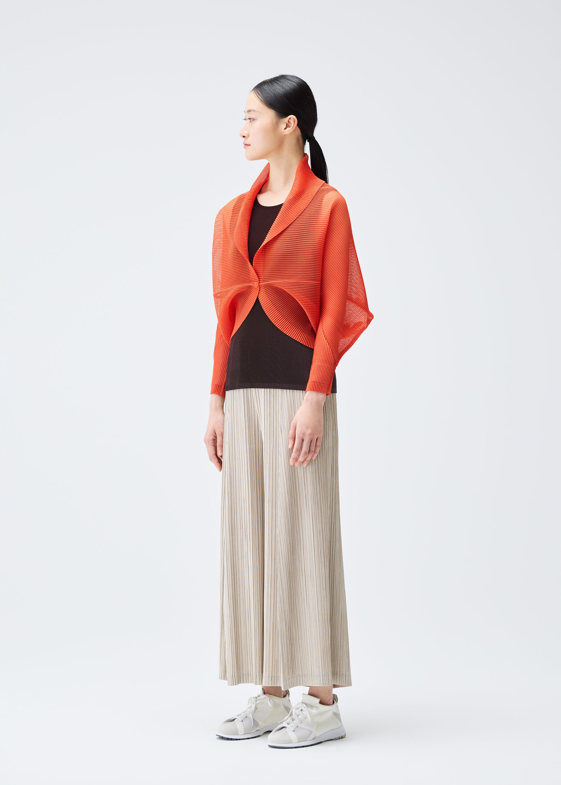 プリーツプリーズ　タタミ　カーディガン　ライトベージュ PLEATS PLEASE ISSEY MIYAKE - PLEATS PLEASE(プリーツプリーズ