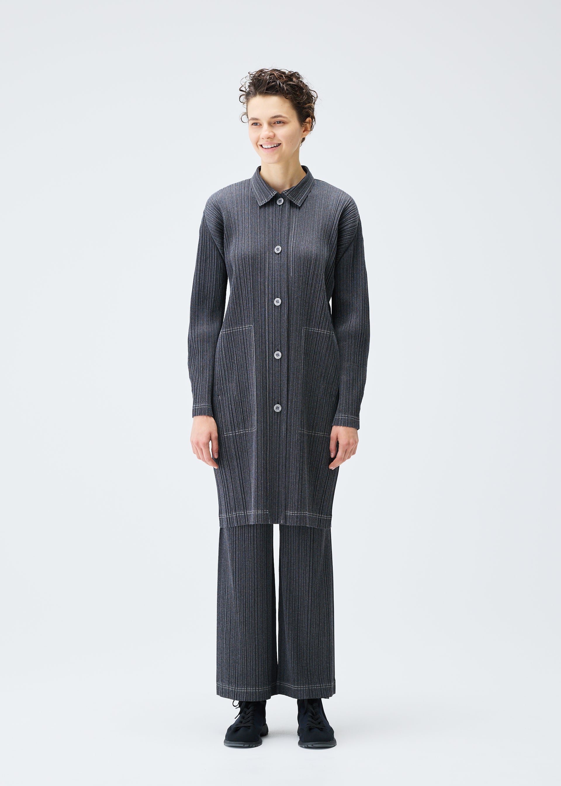 COTTON DENIM、ウィメンズ_ジャケット&コート_コート、着用画像1