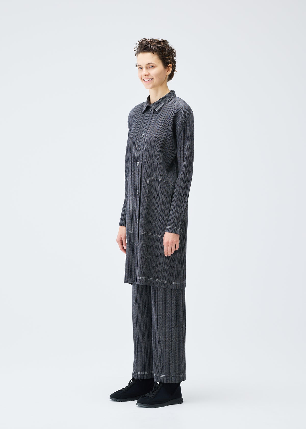 COTTON DENIM、ウィメンズ_ジャケット&コート_コート、着用画像2