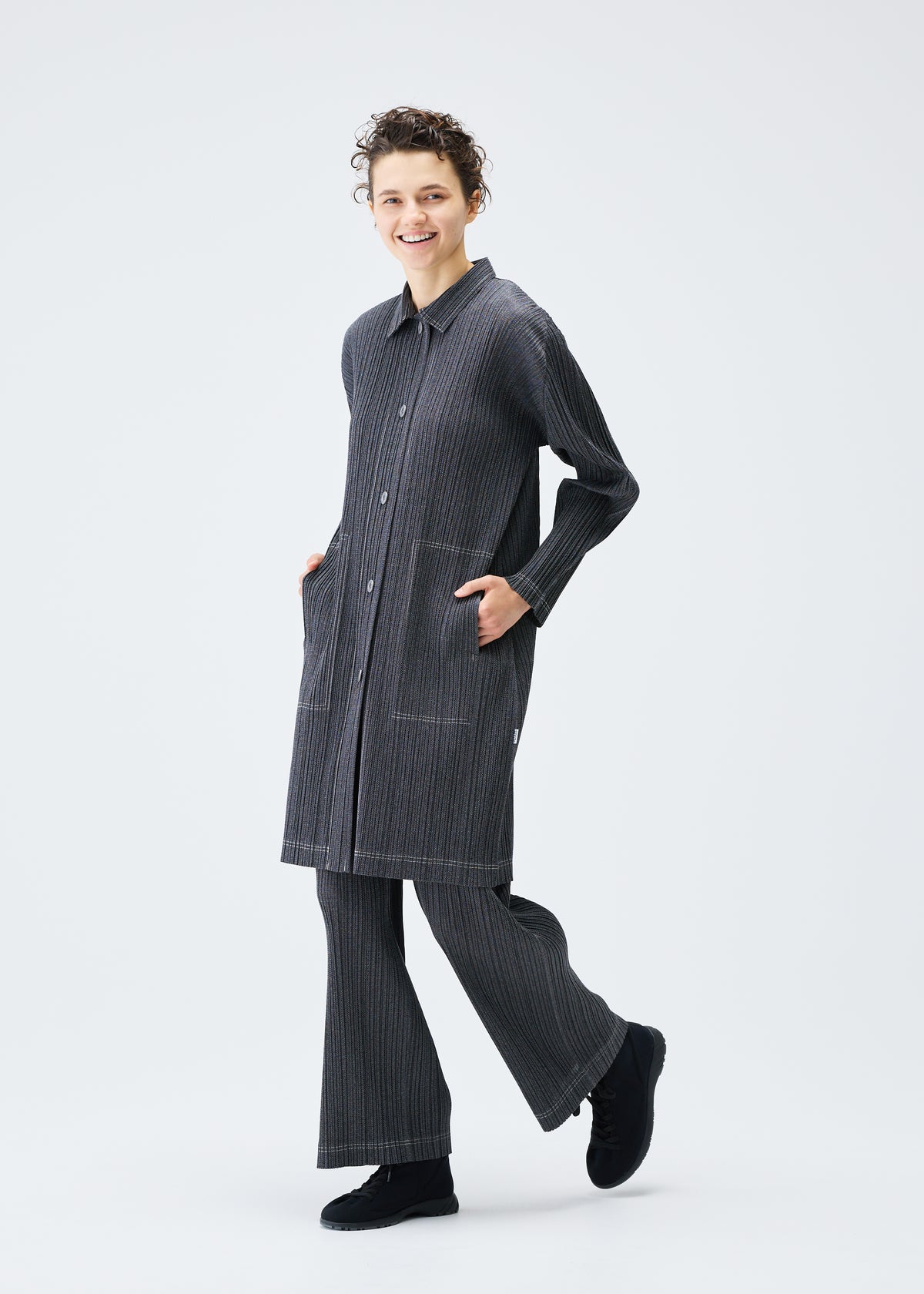 COTTON DENIM、ウィメンズ_ジャケット&コート_コート、着用画像4