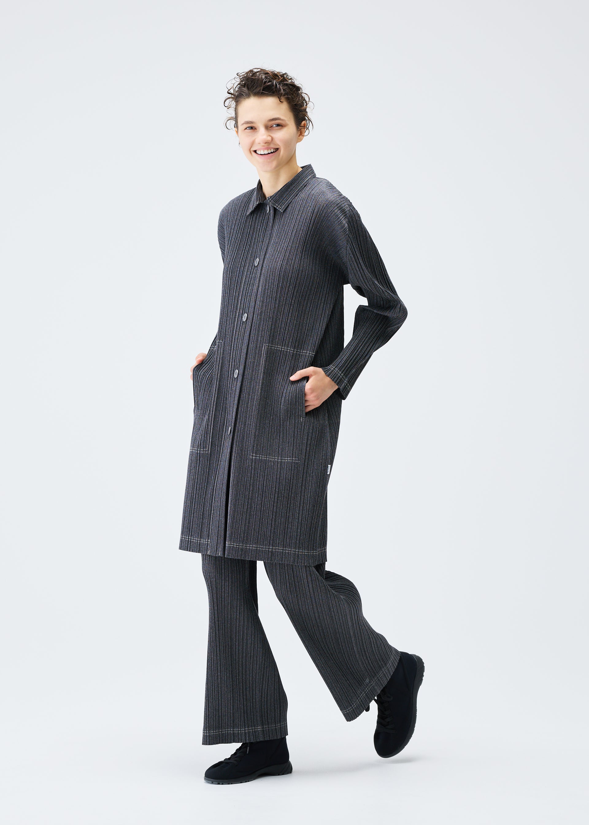 COTTON DENIM、ウィメンズ_ジャケット&コート_コート、着用画像4