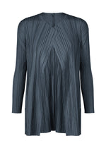MELLOW PLEATS、ウィメンズ_トップス_カーディガン、ネイビー