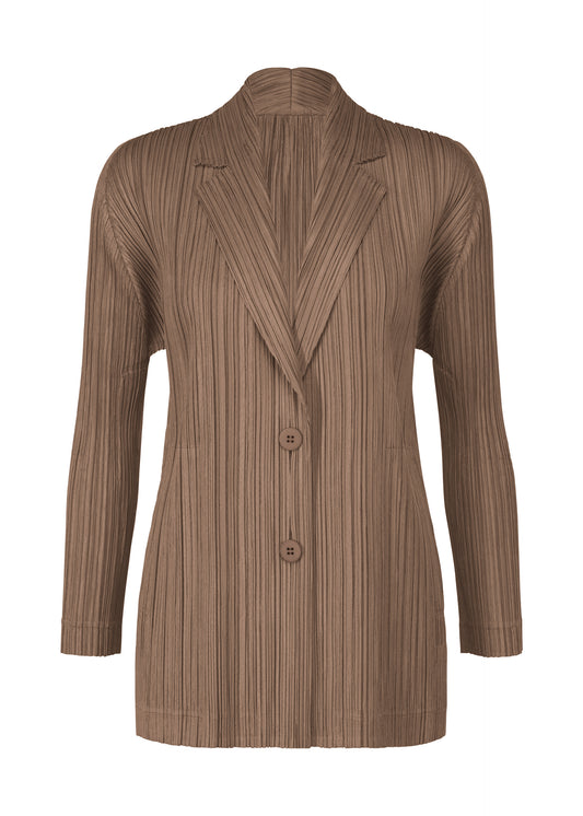 PLEATS JACKET、ウィメンズ_ジャケット&コート_ジャケット＆ブルゾン、ブラウン