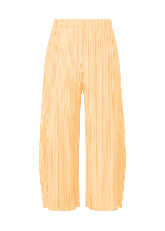 MELLOW PLEATS、ウィメンズ_パンツ、オレンジ