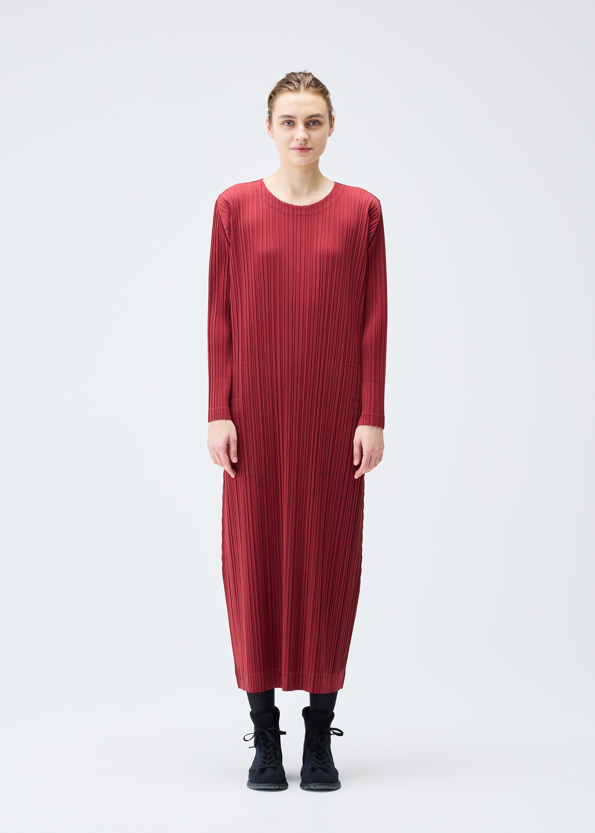 WOOL PLEATS、ウィメンズ_ワンピース、着用画像1