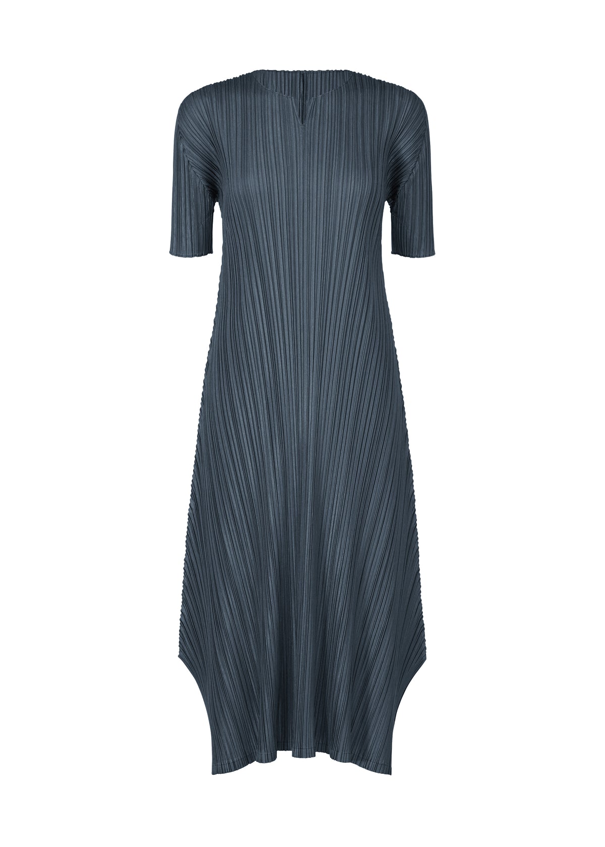MELLOW PLEATS、ウィメンズ_ワンピース、ネイビー