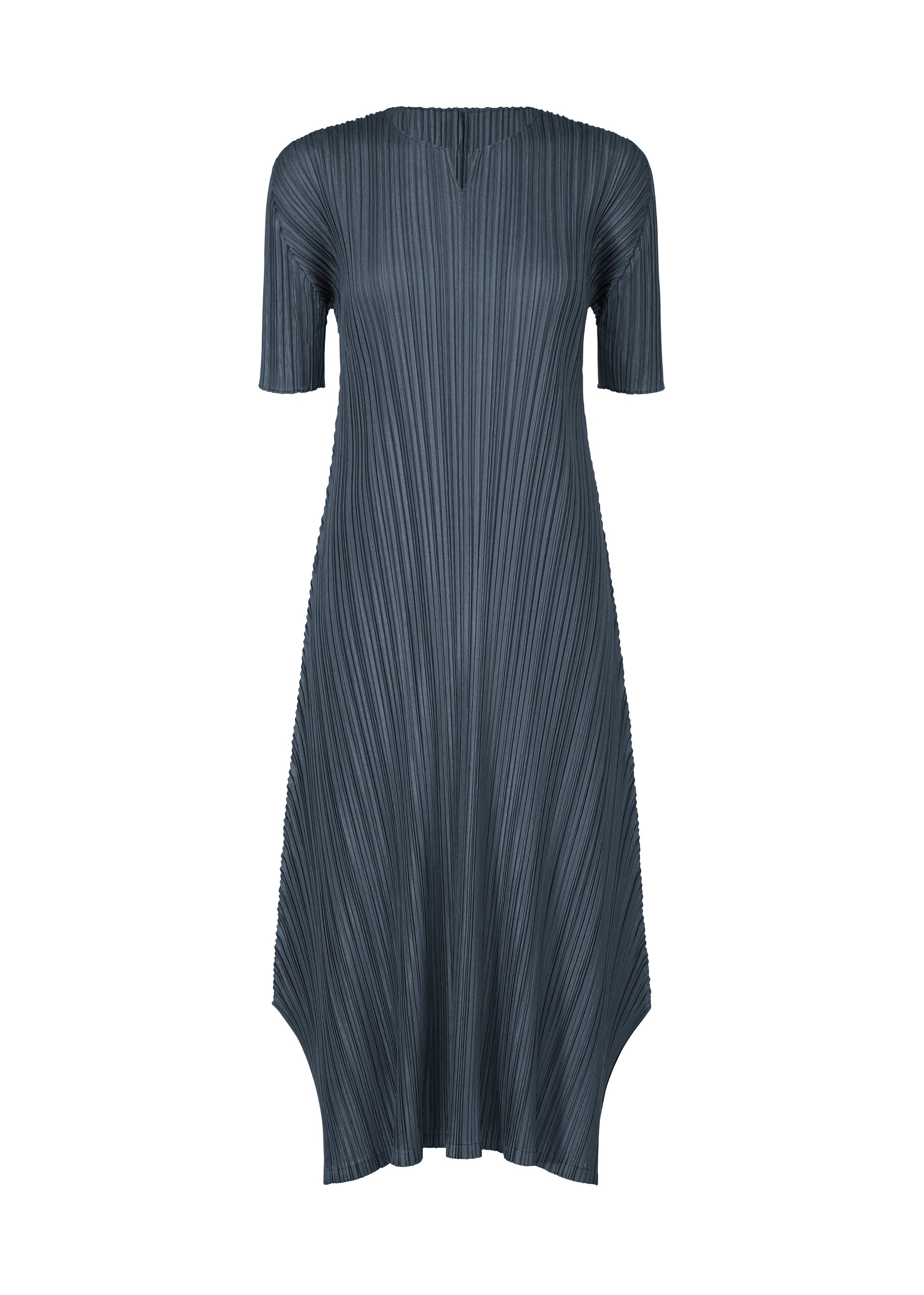 MELLOW PLEATS、ウィメンズ_ワンピース、ネイビー