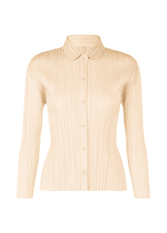 PLEATS SHIRT、ウィメンズ_トップス_シャツ、ホワイト