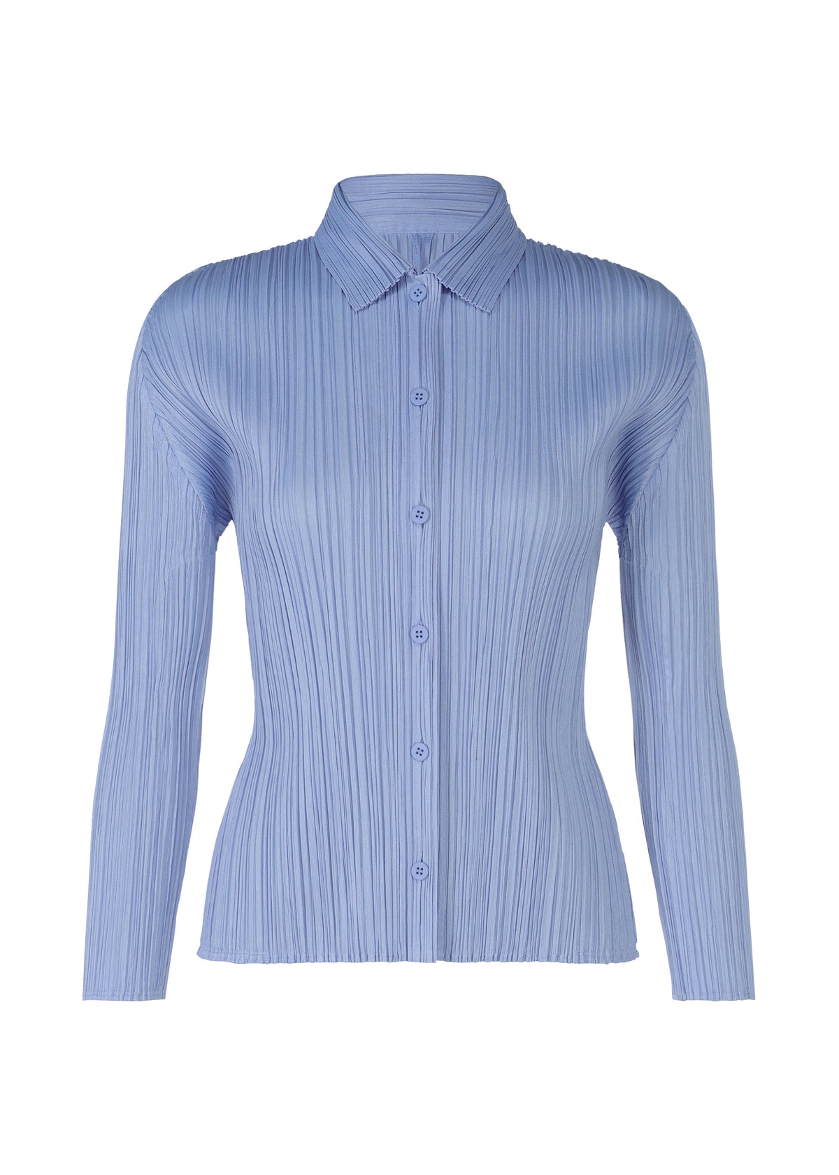 PLEATS SHIRT、ウィメンズ_トップス_シャツ、ブルー