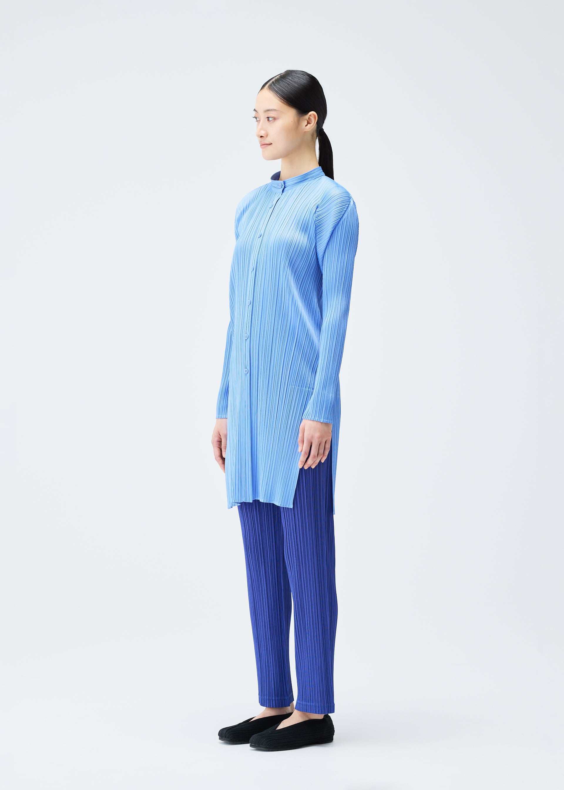 PLEATS SHIRT、ウィメンズ_トップス_シャツ、着用画像2