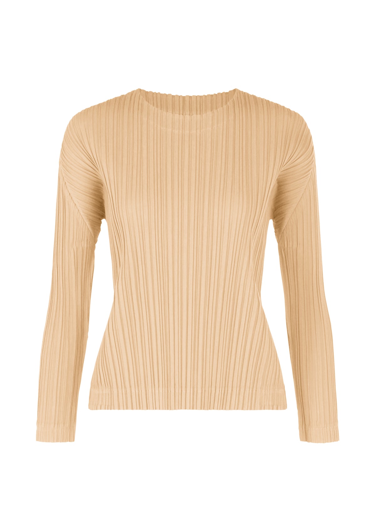WOOL PLEATS、ウィメンズ_トップス_トップ、ベージュ